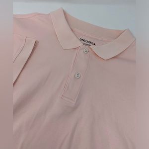 Untuckit Polo Shirt Mens Sz XL Pink Damaschino Rugby Casual Short Sleeve U4